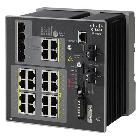 Cisco Industrial Ethernet 4000 Series - Switch - gestito - 16 x 10/100 - Foto 1