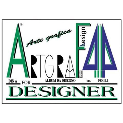 1 Album Da Disegno Artgraf Formato F4 24 X 33 Cm Da 20 Fogli Liscio 120 Gr - Foto 1