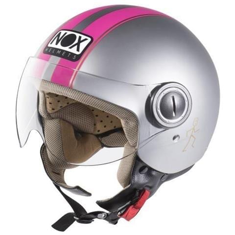 nox helmets - Nox Casco Jet N210, Grigio Rosa, Taglia Xs - ePRICE