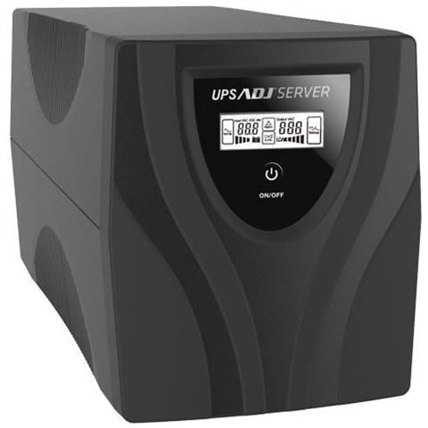 Server 2.000va 1.230w 6 Prese Iec 320 C13 Display Lcd Usb Rs-232 Rj45/rj11 In /out 2 Batterie 12v 9ah Grey - Foto 1