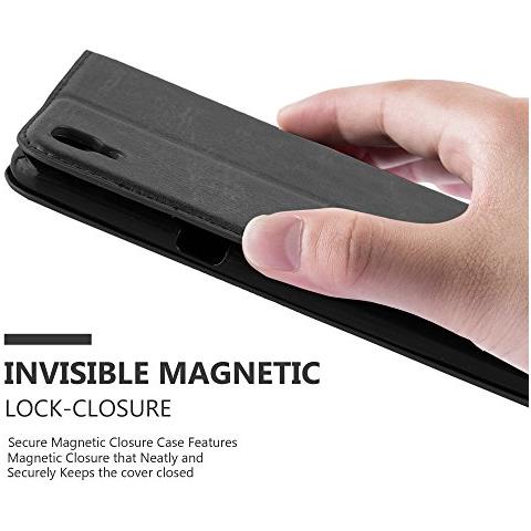 Custodia Compatibile Con Lg X Power In Nero Di Notte - Coperchio Protettiva Con Chiusura Magnetica, Funzione Stand E Tasca Per Le Carte - Foto 2