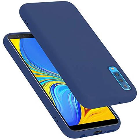 Custodia Compatibile Con Samsung Galaxy A7 2018 / A750 In Liquid Blu - Coperchio Protettivo In Silicone Tpu Flessibile - Foto 1