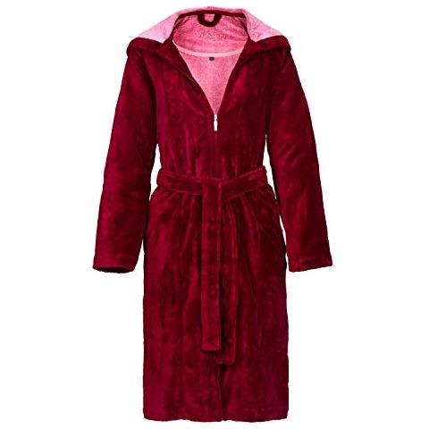Palermo Accappatoio, Rosso (burgundy 016), 38 Donna - Foto 1