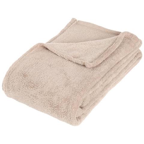 Coperta In Microfibra - 130 X 180 Cm - Beige - Foto 1