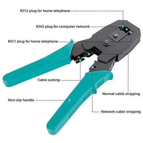Pro 12 In 1 Rete Kit Di Riparazione - Computer Maintenance Lan Cable Tester Mobile Device Kit Di Riparazione - Foto 2