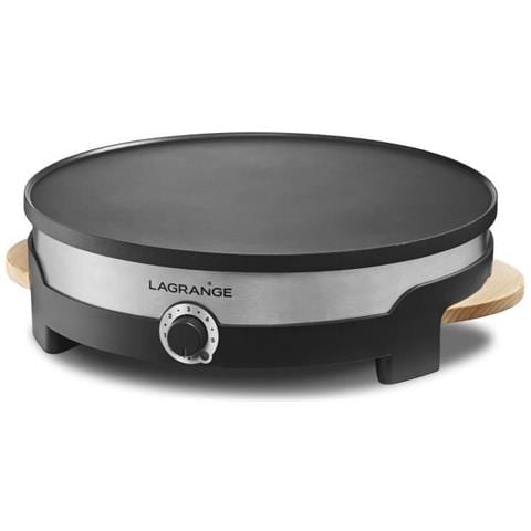 109 017 Crepiere Tradi' Duo - Piastre Estraibili In Fusione Di Alluminio Crepe Grande + 7 Mini Crepes - 1500w - Termostato Regolabile - Foto 1