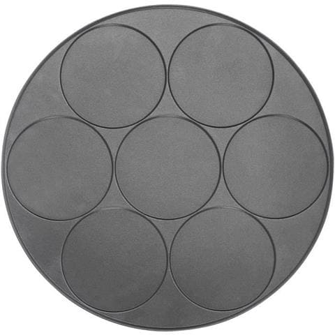 109 017 Crepiere Tradi' Duo - Piastre Estraibili In Fusione Di Alluminio Crepe Grande + 7 Mini Crepes - 1500w - Termostato Regolabile - Foto 2