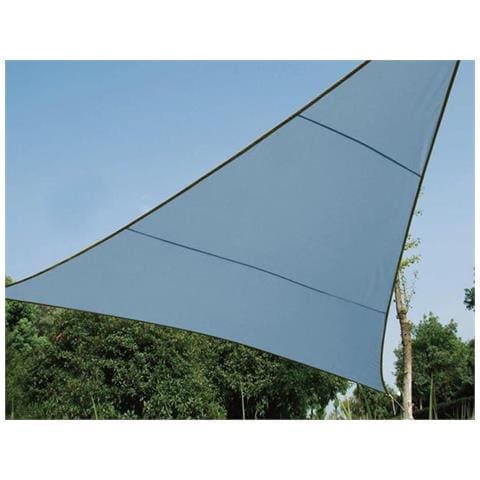 Telo Ombreggiante Triangolo 5x5x5m Blu-grigio - Foto 1