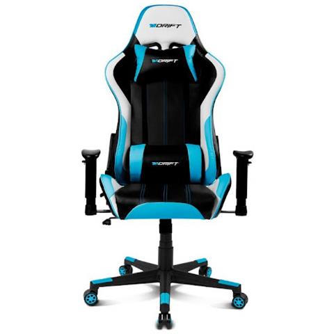 Dr175 Sedia Per Gaming Universale Seduta Imbottita Nero, Blu, Bianco - Foto 1