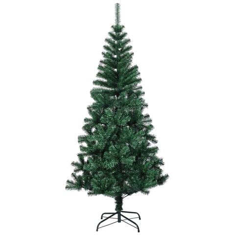 Albero Di Natale Artificiale Punte Iridescenti Verde 180 Cm Pvc - Foto 8