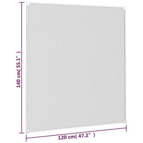 Zanzariera Magnetica Per Finestre Bianca 120x140 Cm - Foto 12