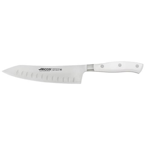 Coltello Santoku A Dondolo Della Serie Riviera Blanc, Lama In Acciaio Inossidabile Nitrum® Da 18 Cm E Manico In Poliossimetilene (pom). - Foto 1