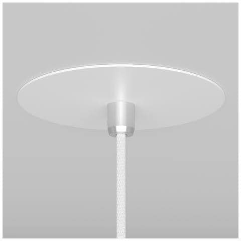 Lampadario A Sospensione Moderno Nevill Metallo Bianco 1 Luce Gu10 40w - Foto 5