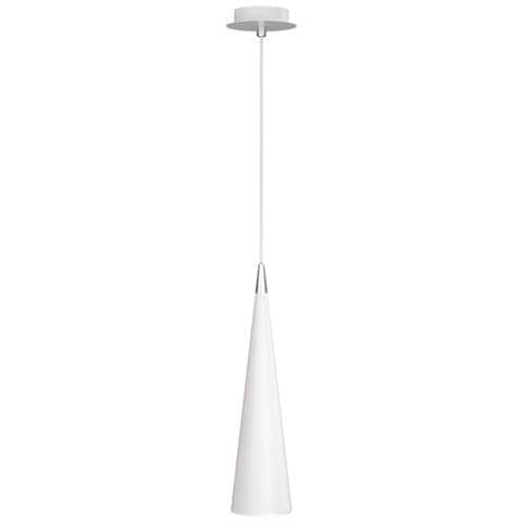 Lampadario A Sospensione Moderno Nevill Metallo Bianco 1 Luce Gu10 40w - Foto 1