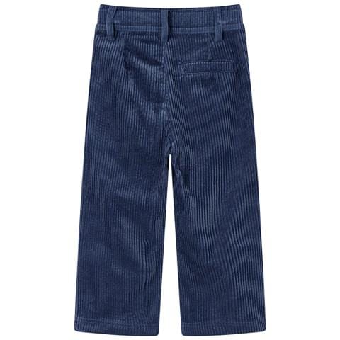 Pantaloni Da Bambino In Velluto A Coste Blu Marino 116 - Foto 2