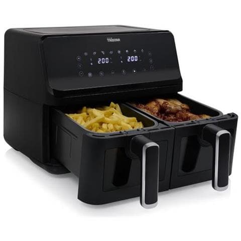 Friggitrice ad Aria FR-9040 a Doppio Cestello Capacità 8 L 2700 W Colore Nero - Foto 2