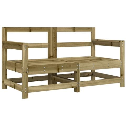 Sedie Da Giardino Con Cuscini 2 Pz In Legno Impregnato Di Pino - Foto 2