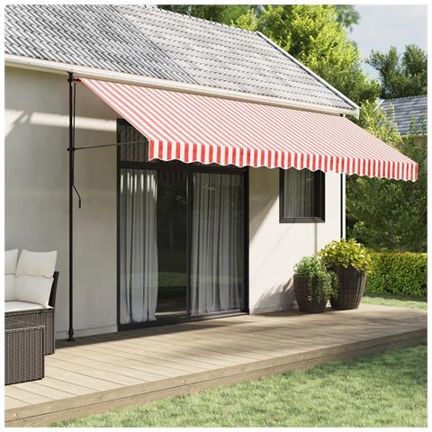 Tessuto Di Ricambio Per Tenda Strisce Rosse E Bianche 4,5x3,5 M - Foto 6