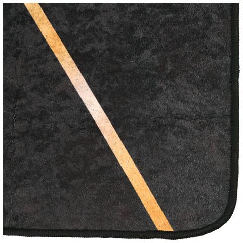 Tappeto Lavabile Nero E Oro 80x150 Cm Antiscivolo - Foto 3