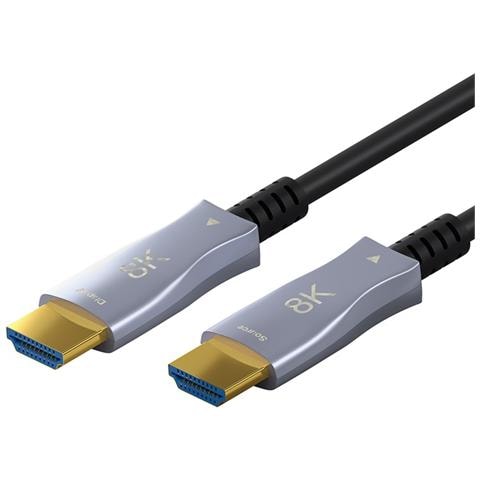 65558 cavo HDMI 10 m HDMI tipo A (Standard) Nero, Grigio - Foto 1