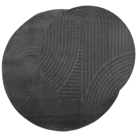 Tappeto Iza A Pelo Corto Con Aspetto Scandinavo Antracite 80cm - Foto 3