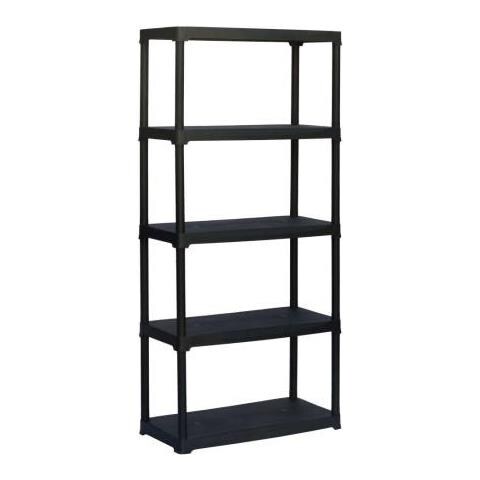 Scaffale Portatutto 5 Ripiani 80x40x176 H Portata 150 Kg 143AP Colore Nero - Foto 1