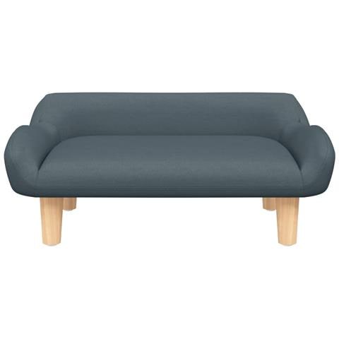 Divano per Bambini Grigio Scuro 70x40x24 cm in Tessuto - Foto 2