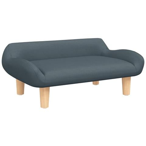 Divano per Bambini Grigio Scuro 70x40x24 cm in Tessuto - Foto 1