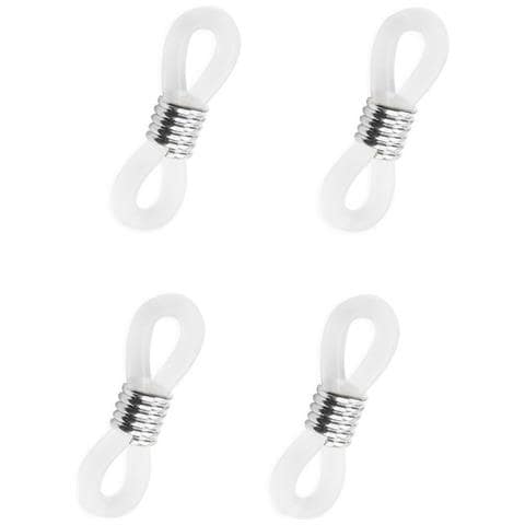 Estremità In Silicone Per Catenelle Per Occhiali Con Fermagli - 10 Pezzi Silver - Foto 2