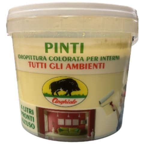Cinghiale - Idropittura Pronta Colorata 4lt Giallo Croccante - Foto 1
