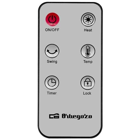 Riscaldatore Elettrico con Ventilatore Potenza 2000 W LED Colore Nero - Foto 6