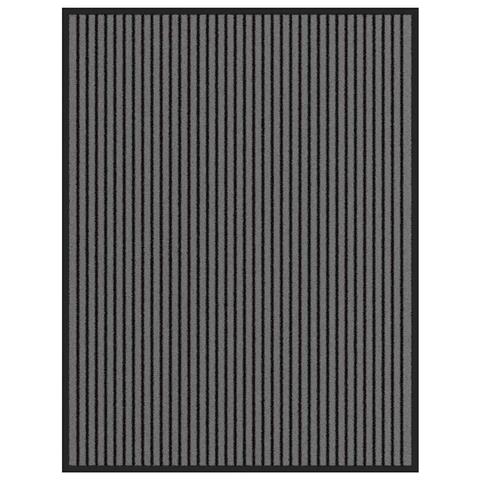 Zerbino A Strisce Nere E Grigie 90x120 Cm - Foto 1