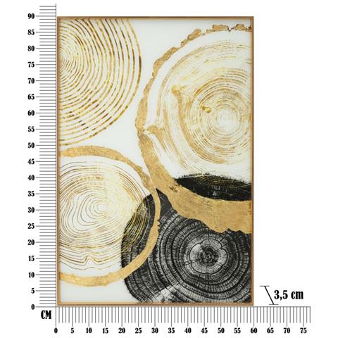 Stampa Su Tela Geometrico 25 - Multicolore - Metallo - 60x3,5x90 Cm - Foto 7