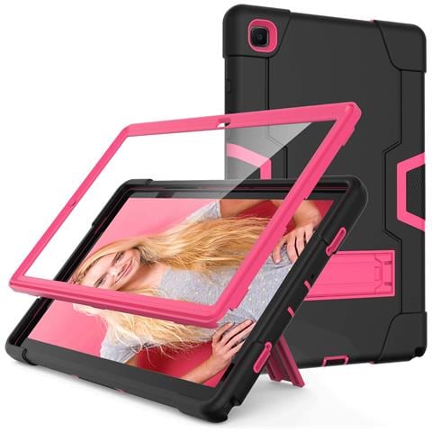 Custodia Elegante Per Ipad Pro 12.9"" Con Supporto E Slot Per Stilo - Rosa E Nero - Foto 2