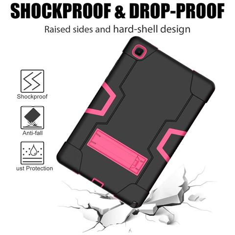 Custodia Elegante Per Ipad Pro 12.9"" Con Supporto E Slot Per Stilo - Rosa E Nero - Foto 4
