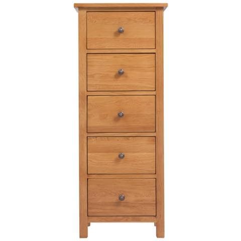 Cassettiera Alta 45x32x110 Cm In Legno Massello Di Rovere - Foto 1