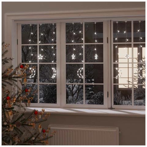 Lusso Casadino - Luci Fatate Stella E Luna Con Telecomando 345 Led Bianco Freddo - Foto 7