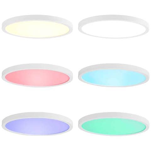 Smartlife Wi-fi Rgb Plafoniera Rotonda 1800lm 6500k Ip20, Bianco - Foto 5