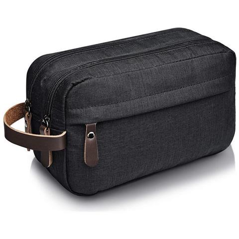 Beauty Case In Tessuto Oxford Nero - Organizer Da Viaggio - Foto 1