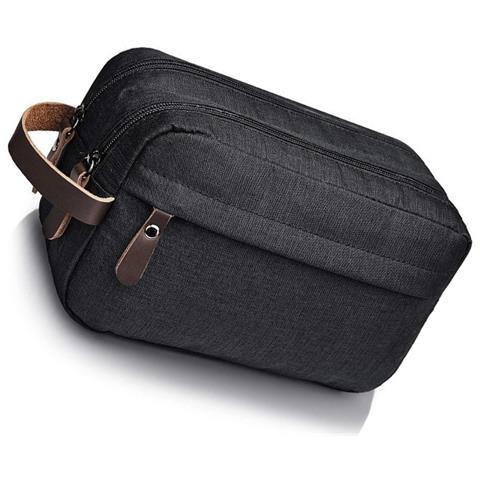 Beauty Case In Tessuto Oxford Nero - Organizer Da Viaggio - Foto 2