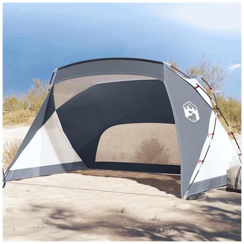 Tenda da Spiaggia Grigia 274x178x170/148 cm in Poliestere 185T - Foto 1