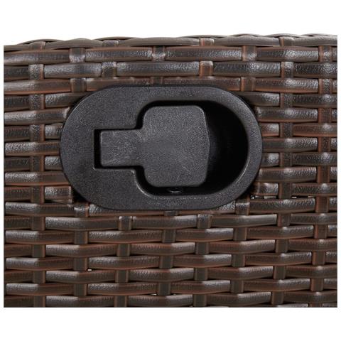 Sedie Reclinabili Giardino 2pz con Cuscini Marrone Polyrattan - Foto 9