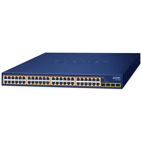 48-Port 10/100/1000T 802.3at GSW-5240HP Non gestito Gigabit Ethernet (10/100/1000) Supporto Power over Ethernet (PoE) 1U Blu - Foto 1