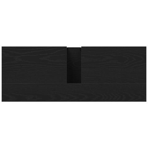 Mobile lavabo da bagno  Nero Rovere 80x30x60 cm Legno ingegnerizzato - Foto 9