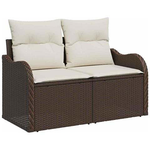 Set Divano da Giardino 6 pcs Marrone 100 x 55 x 73 cm - Foto 1