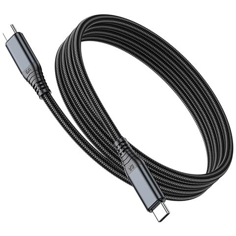 Cavo Di Ricarica Rapida Usb-c A Usb-c Da 240 W Per Telefoni, Laptop E Altro Black 2 Metri - Foto 4