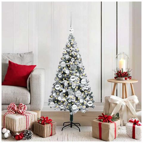 Albero di Natale artificiale con 150 LED Bianco 120 cm - Foto 2