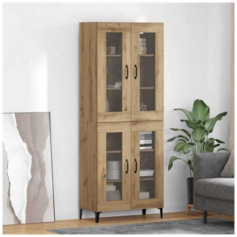 Credenza Rovere artigianale 69,5 x 34 x 180 cm - Foto 2