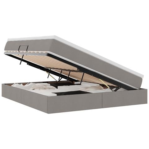 Letto con contenitore e materasso Talpa 160 x 200 cm Poliestere - Foto 1
