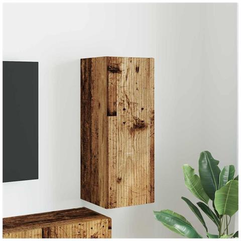 Mobile TV da parete Legno vecchio 30 x 31 x 80 cm - Foto 2